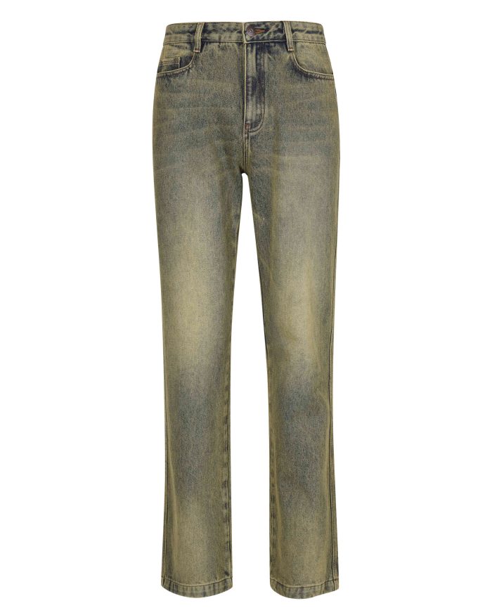 WASHED DENIM JEANS