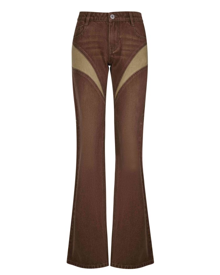 CUTOUT DENIM PANTS