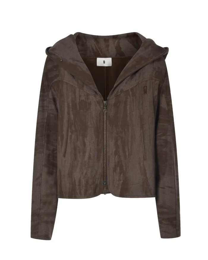 “MUD”  ASYMMETRICA L ZIP  SWEATER
