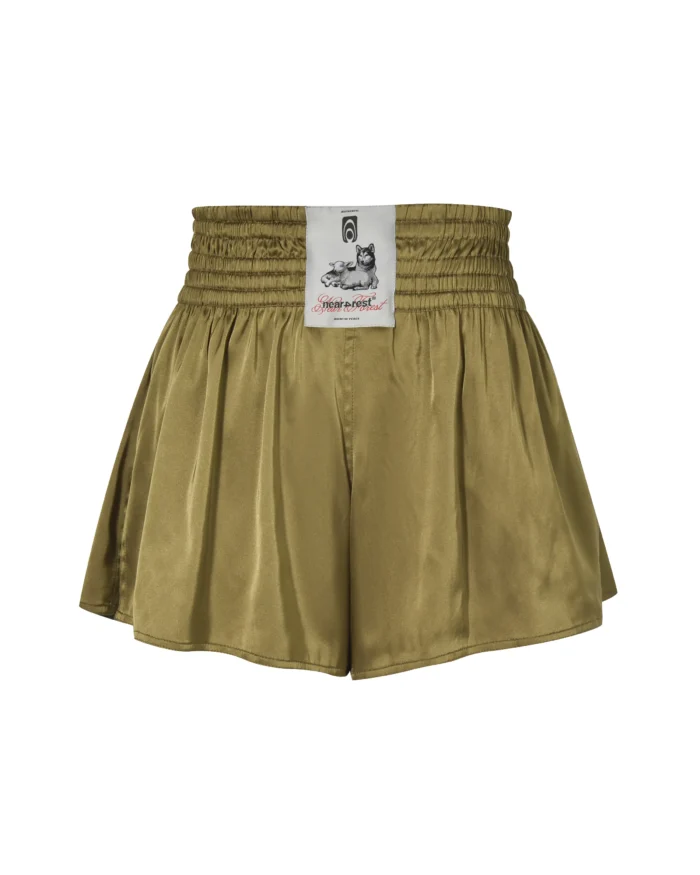 GREEN PATCH  SLIP SHORTS