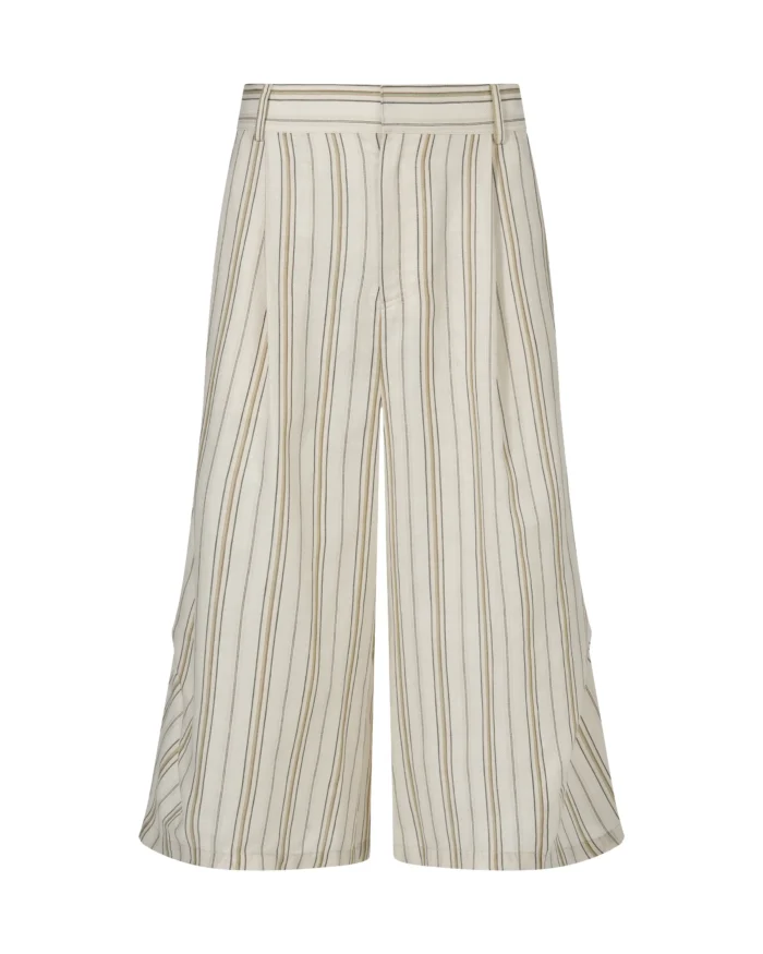 STRIPE  CROPPED  TROUSERS
