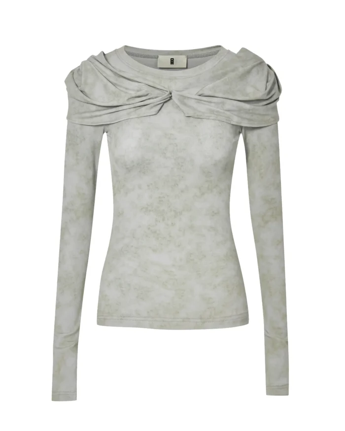 PAGODA SEMI-SHEER TOP