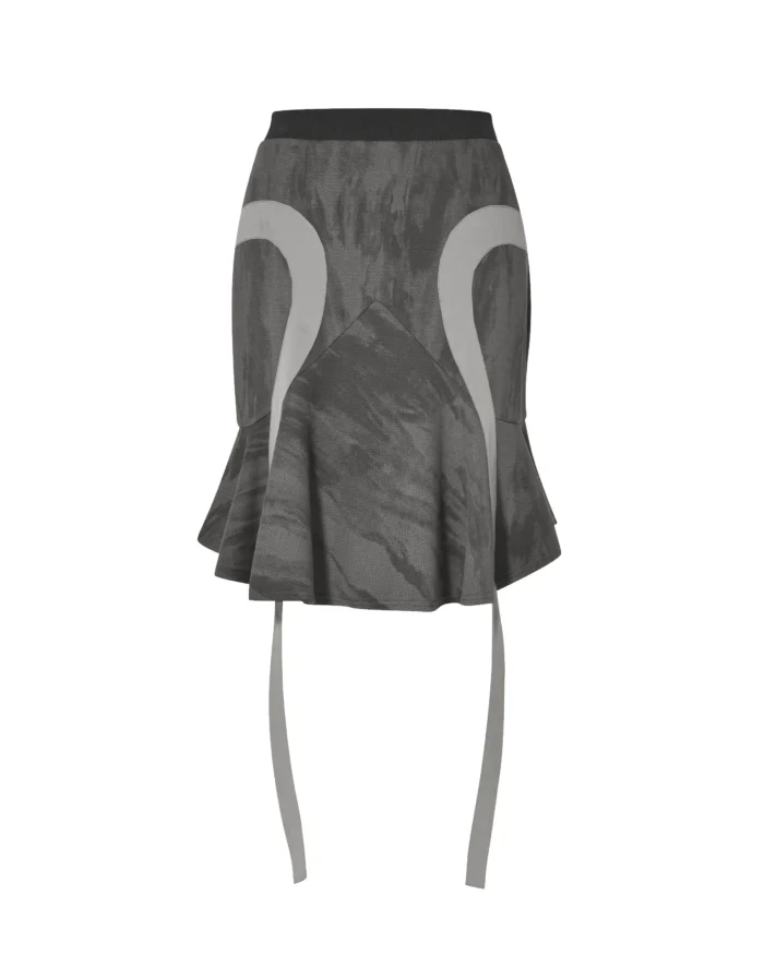 “MUD”BI-STRIP  SKIRT