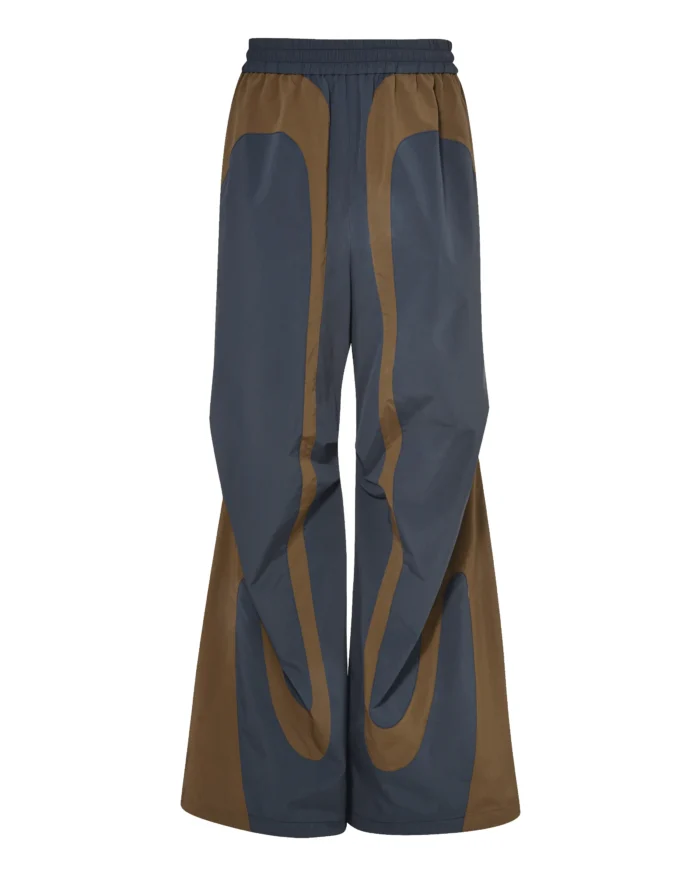 NAVY BI-STRIP  NYLON PANTS