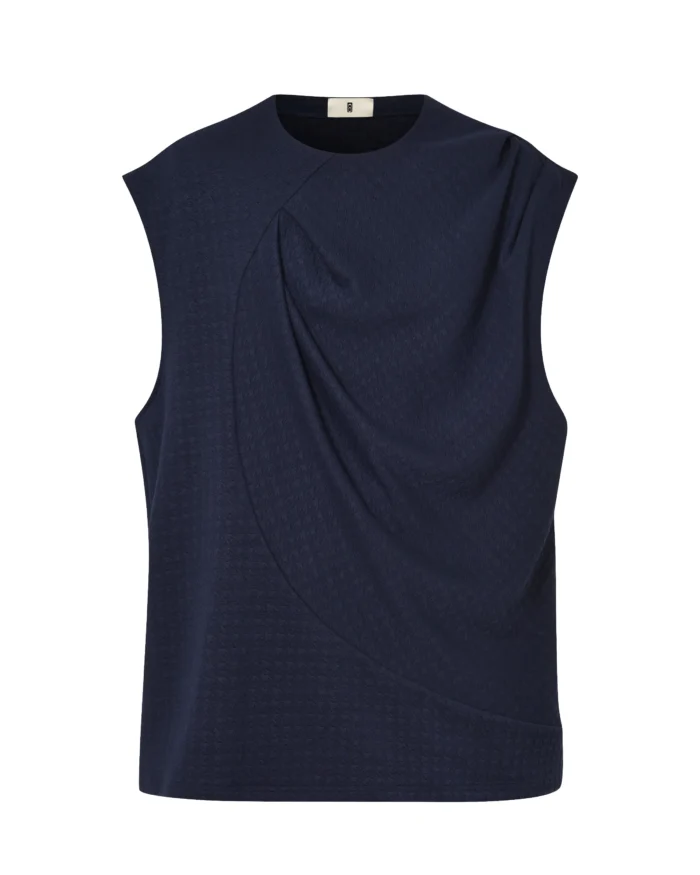 NAVY TWIST  VEST
