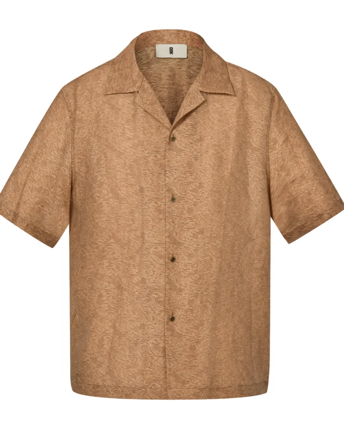 EMBOSSED TENCEL SHIRT