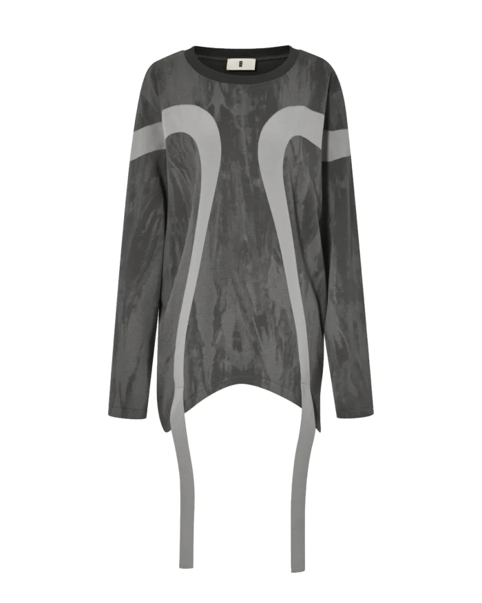 “MUD” BI-STRIP  SWEATER