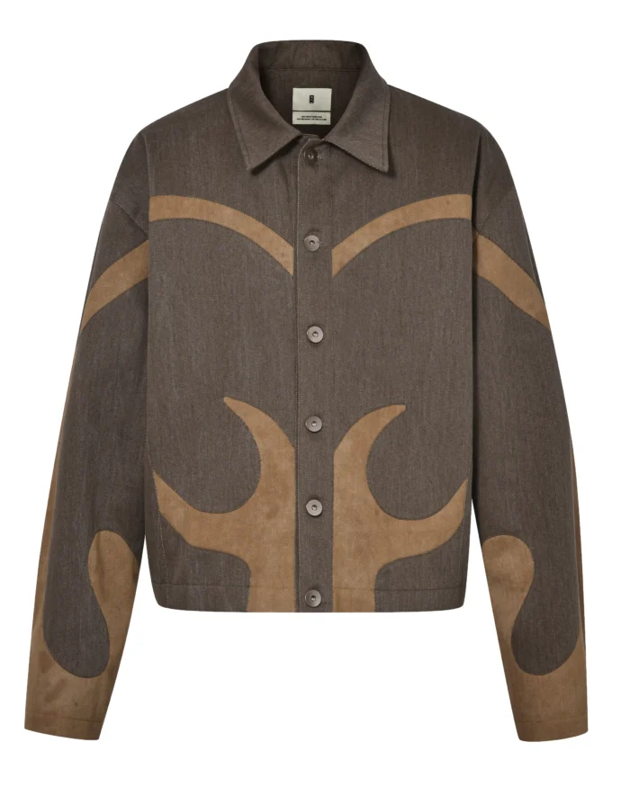“DIRT”CUTOUT DENIM  JACKET