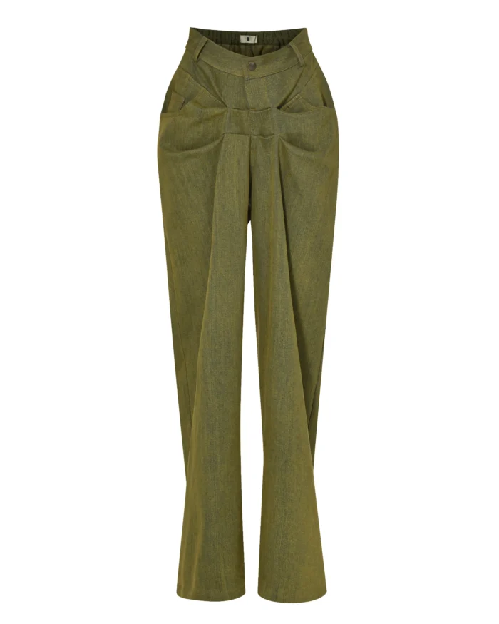 WASHED  FOLD-UP  JEANS