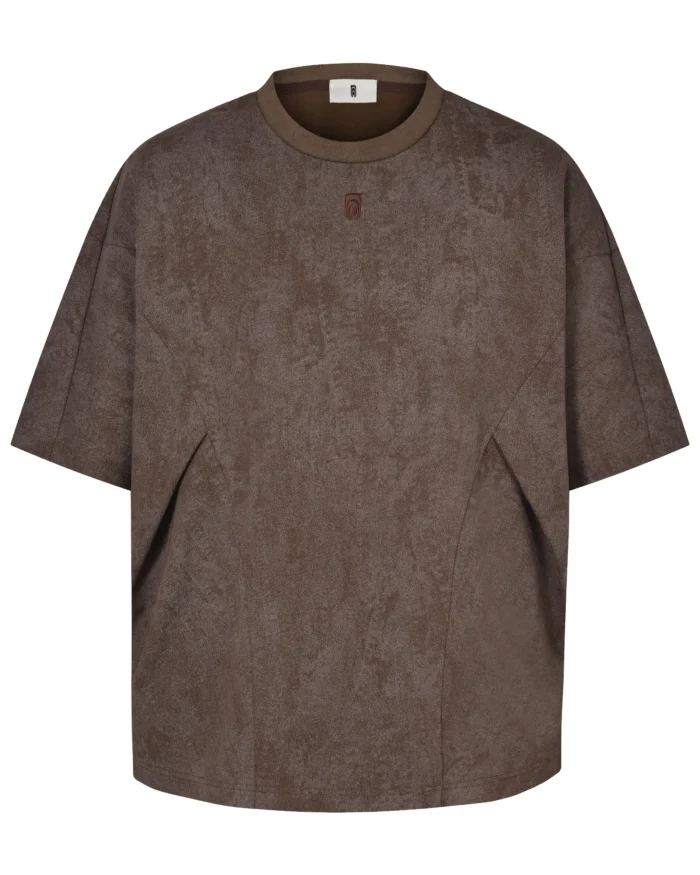 EMBROIDERED  LOGO FOLD T-SHIRT
