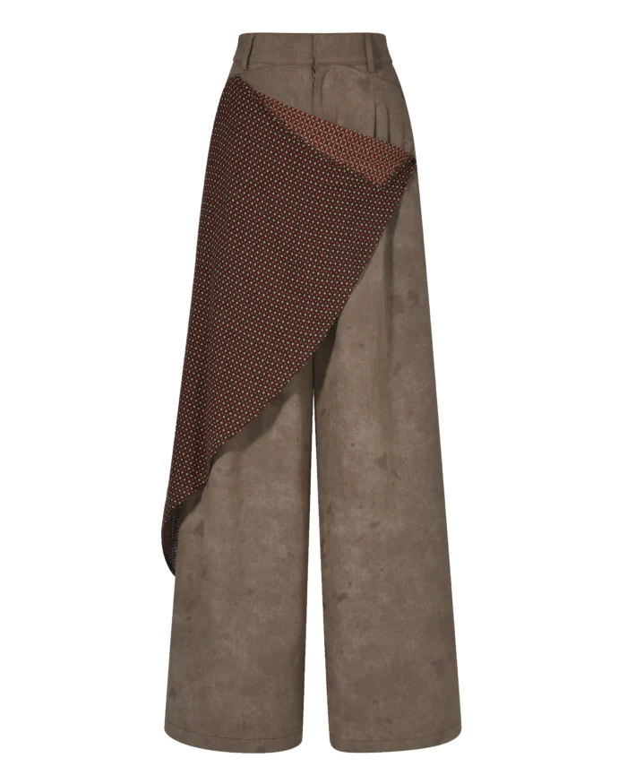 “DIRT” DENIM  WRAP PANTS