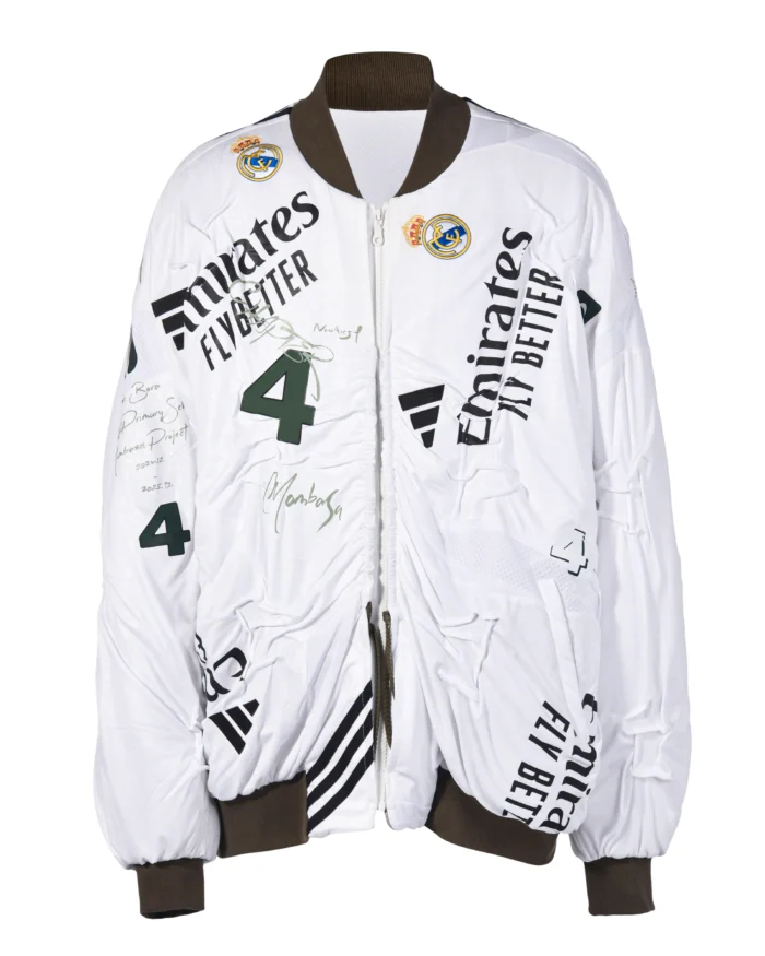 Real Madrid WRINKE JERSEY PADDED BОMBER JACKET