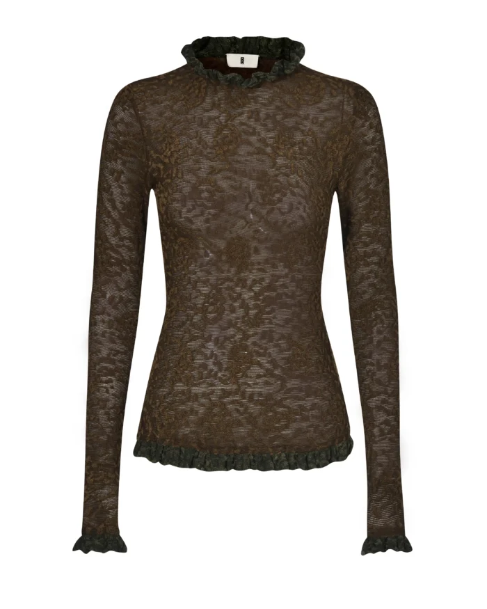 BROWN RUFFLE SKINWEAR