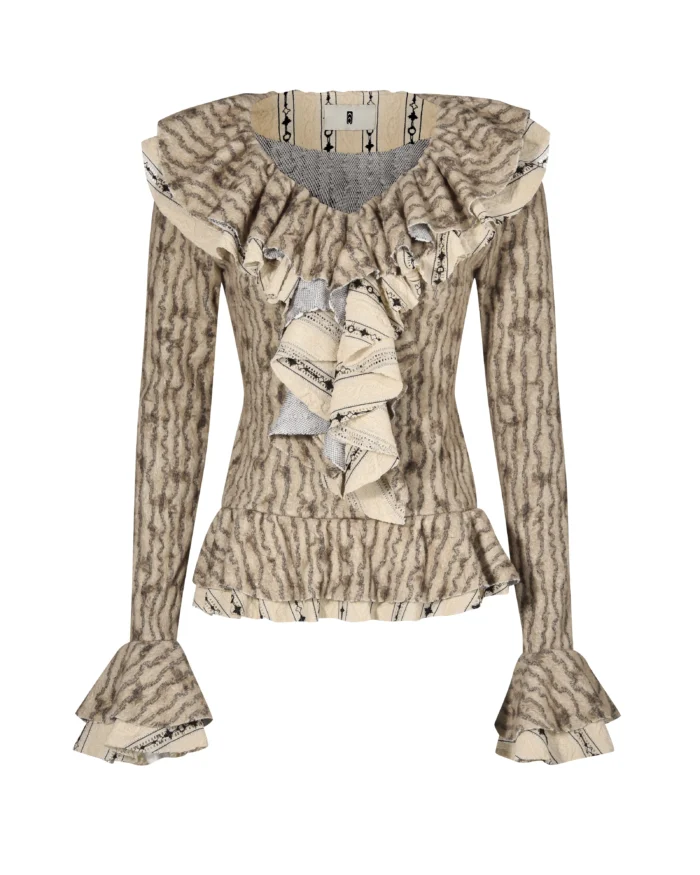 LAYERED RUFFLE SWEATER