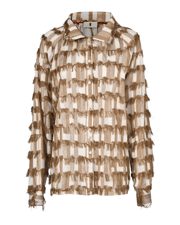 TEXTURED STRIPE SHIRT