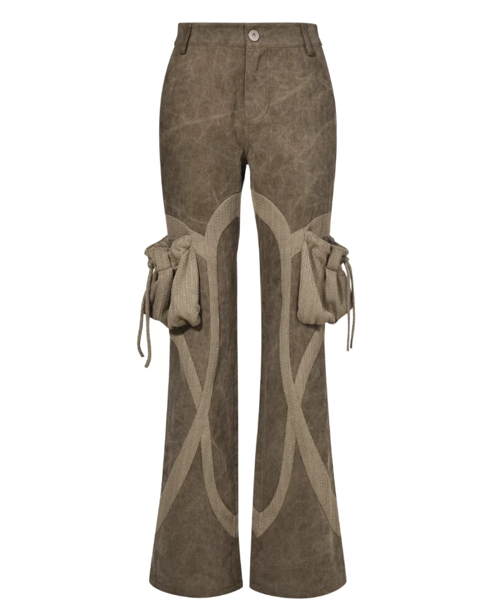 “Umoja”CUT-OUT POCKET FIT JEANS