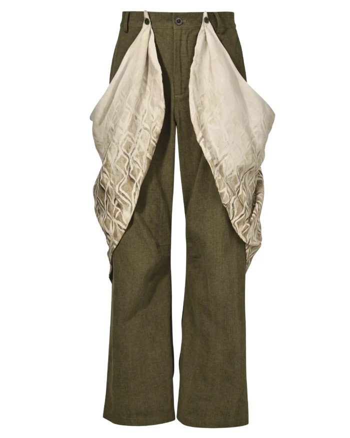 BEMBERG PANELED WRAP PANTS