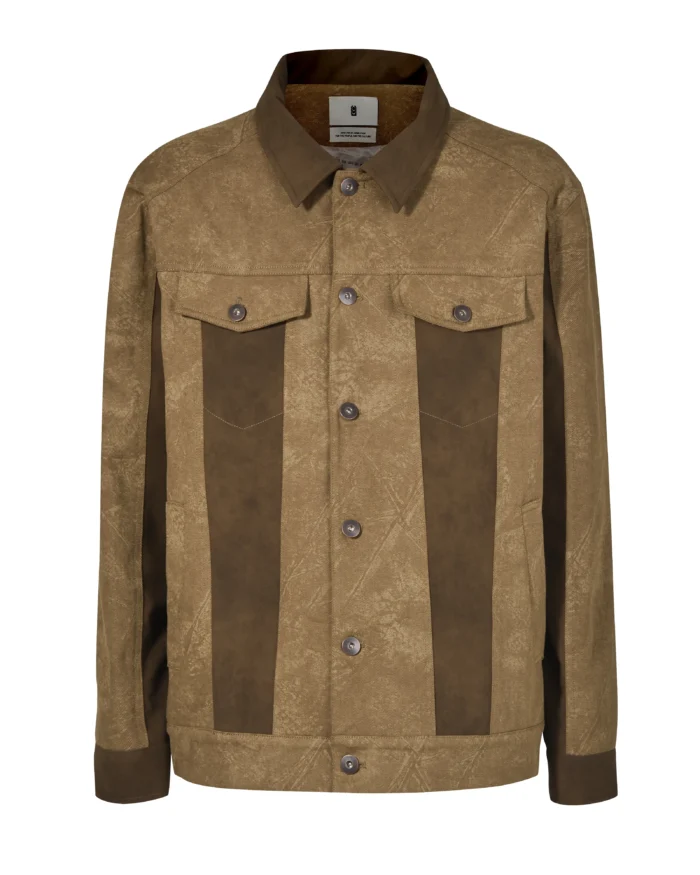 PANELED PATCHWORK DENIM JACKET