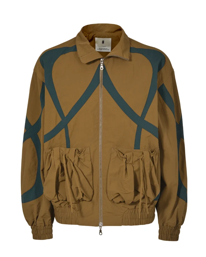 “Umoja” CUT-OUT POCKET NYLON JACKET 01