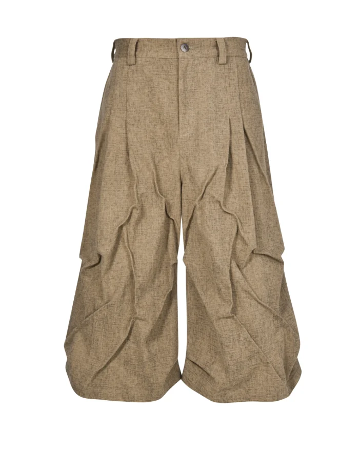 TWRINKLE FLARED CROPPED PANTS