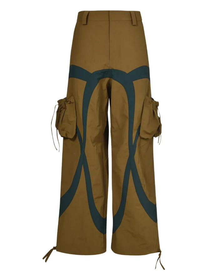 “Umoja” CUT-OUT POCKET NYLON PANTS 01