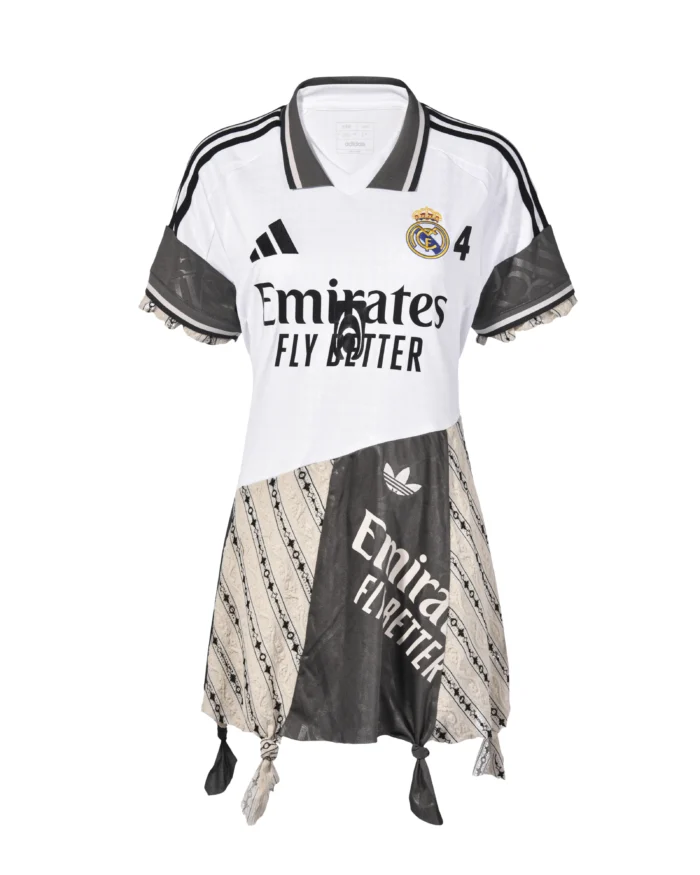 Real Madrid ASYMMETRIC SELF-TIE CUT- OUT DRESS
