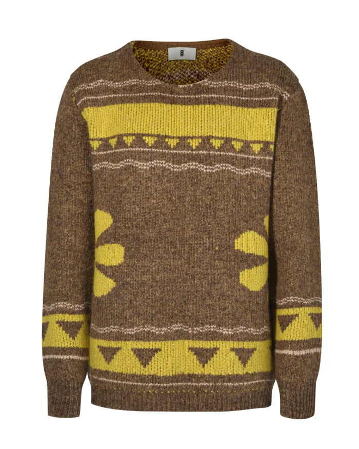 “WISDOM”CREWNEC K SWEATER