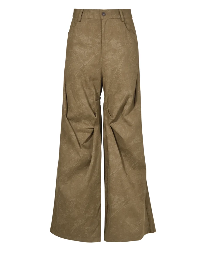 FOLD-UP DENIM BAGGY JEANS