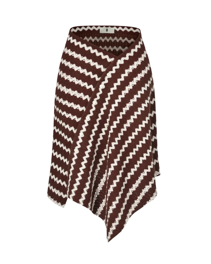 STRIPE WRAP SKIRT
