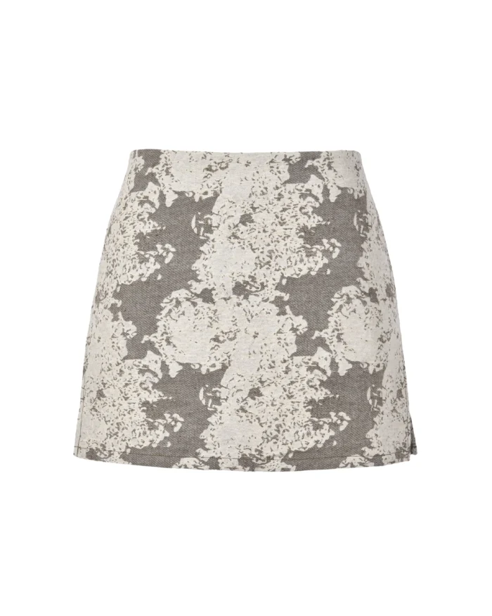 TEXTURE LAYERED MINISKIRT