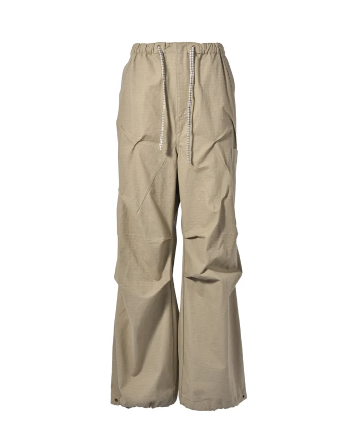 WRINKLE DRAWSTRING CARGO PANTS