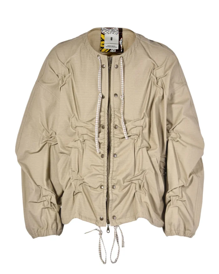 WRINKLE SNAPS  DRAWSTRING CARGO JACKET