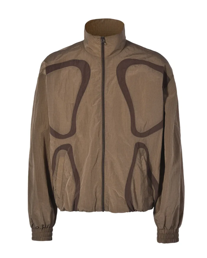 ROPE CUT-OUT CROPPED NYLON JACKET