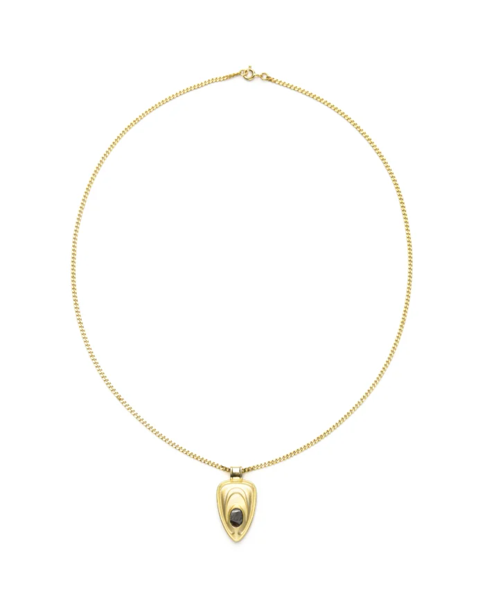 “SERICHO”KENYA AEROLITE SHIELD NECKLACE 02