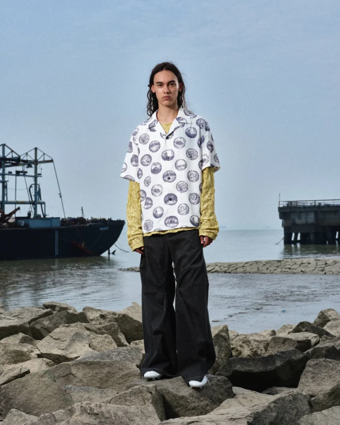 “AFRICAN ASTROLOGY”PRINT SHORT SLEEVE SHIRT