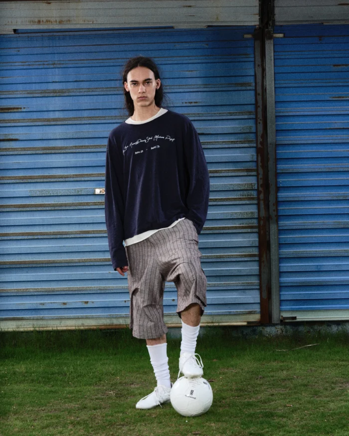LAYERED PRINT LINEN JERSEY
