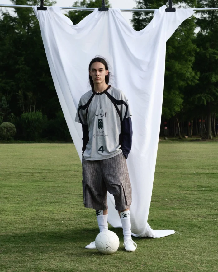 “YOUNG POWER PROJECT”CUT-OUT SHORT SLEEVE JERSEY