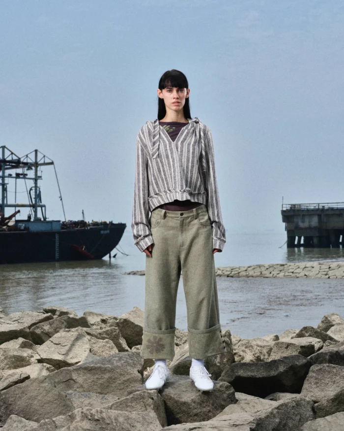 ”BUIBUI“ PRINT SNAP JEANS