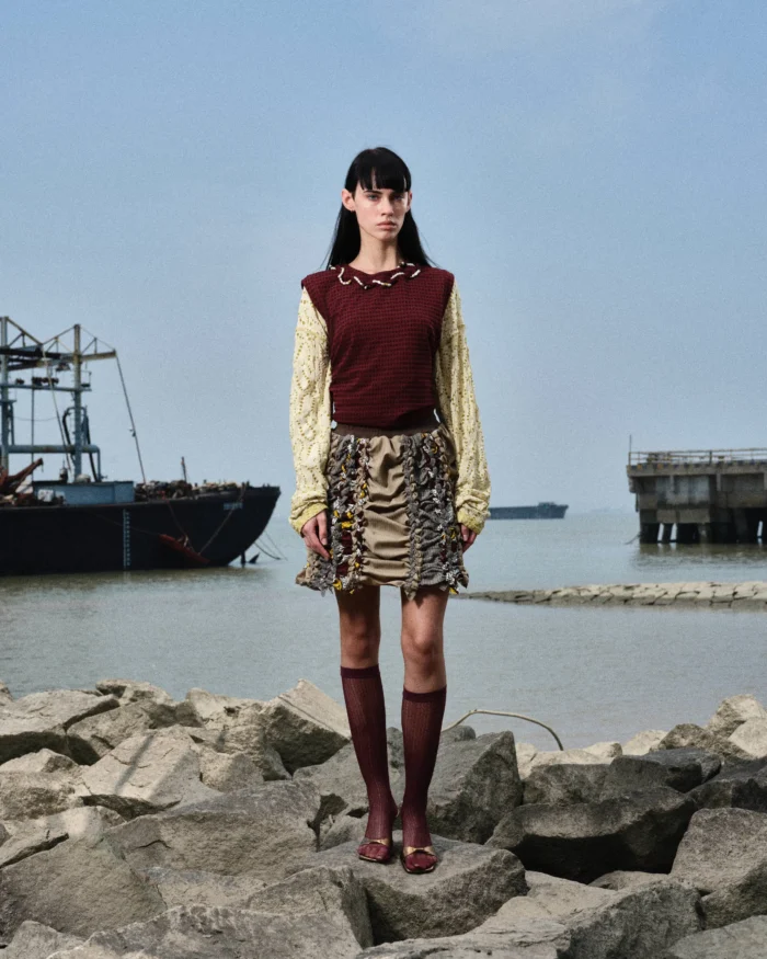 “Mkeka”FABRIC- FLETTING SEAMLESS MINISKIRT